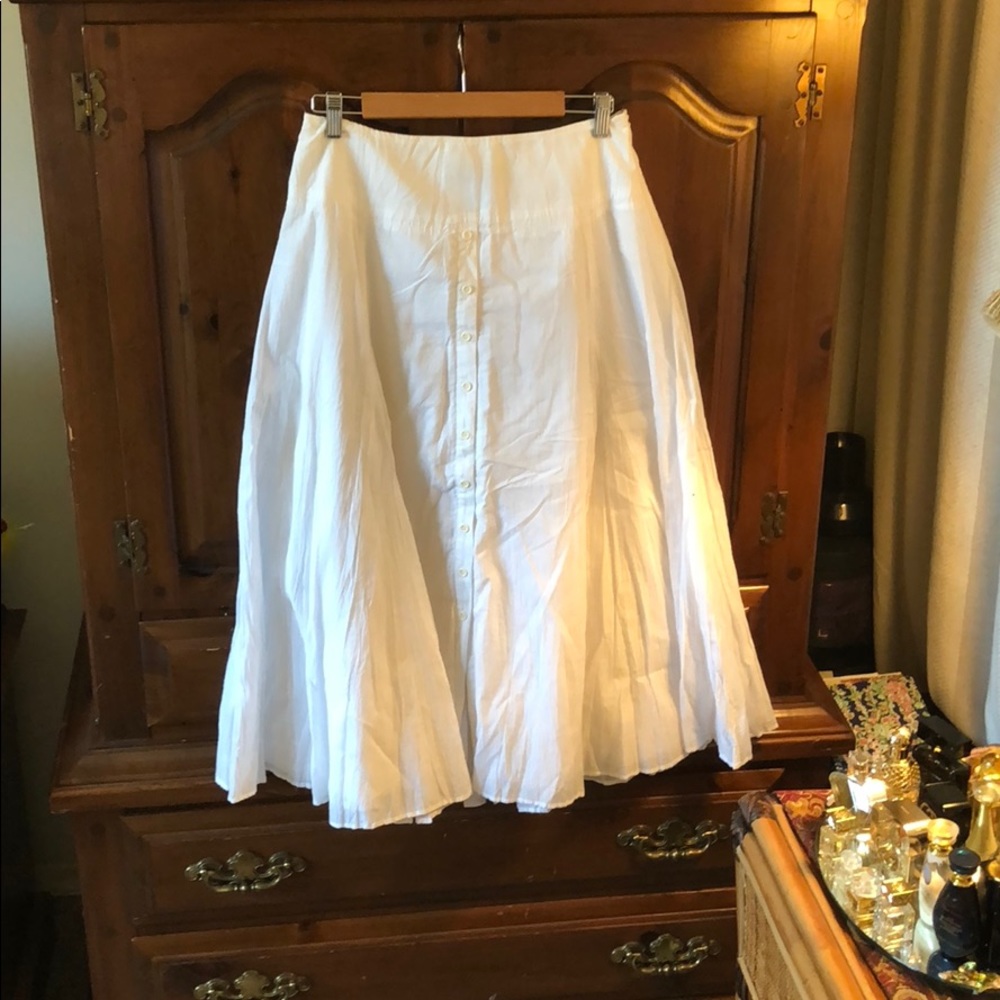 This a INC beautiful white maxi skirt